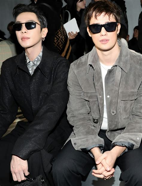 Nicholas Galitzine, Zhang Ruoyun Front Fendi Men's Fall 